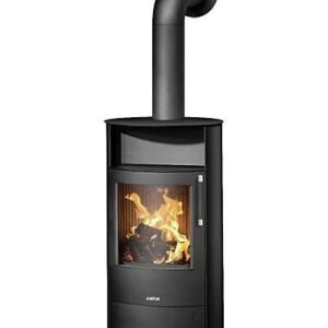 Justus Kaminofen Island 7 2.0 – Stahl Schwarz, 7 kW
