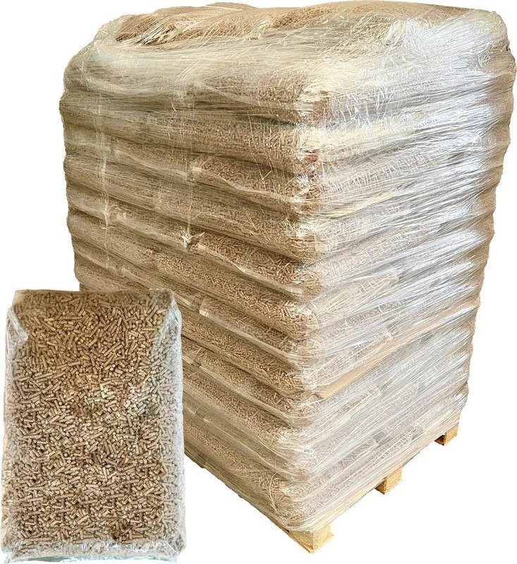 Eichenholzpellets 6 mm – 1020 kg (68 x 15 kg) – Premium Qualität