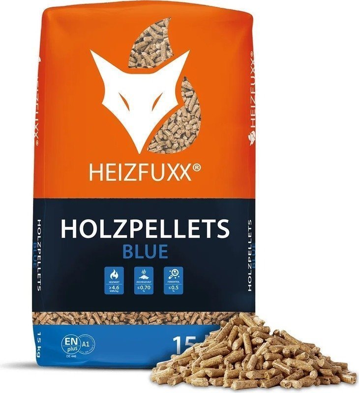 Heizfuxx Holzpellets "Blue" – 975 kg (65 x 15 kg Säcke) – Bild 3