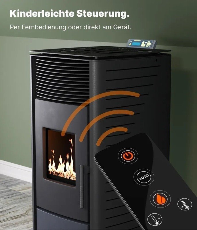 UMBRELLA PR8 – Pelletkaminofen 9 kW Wi-Fi Ready – Bild 5