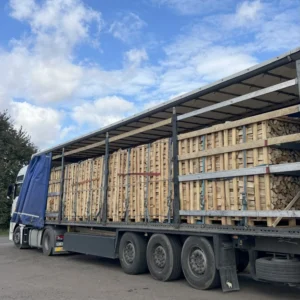 LKW Brennholz Hainbuche Buche 22 Paletten ( 44 RM ) 25 / 33cm