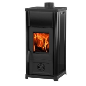 La Nordica Kaminofen 6,6 kW – Industrie-Design mit Kochplatte